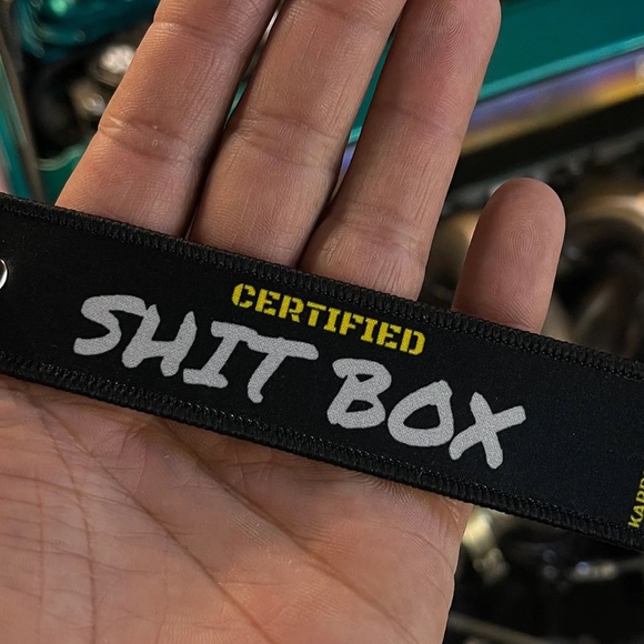 Certified Shit Box car key tag keychain - Picture 2 of 2